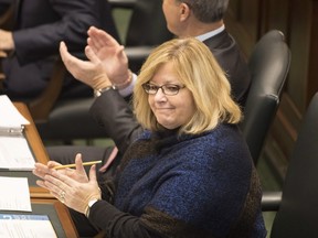 Ontario Education Minister Lisa Thompson attends Question Period at Queens Park, in Toronto on Monday, Nov. 19, 2018.