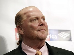 In this Wednesday, April 19, 2017, file photo, chef Mario Batali attends an awards event in New York.