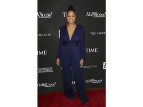Garcelle Beauvais arrives at the 2019 Sean Penn J/P HRO & Disaster Relief Organizations Gala at The Wiltern Theatre on Saturday, Jan. 5, 2019, in Los Angeles.