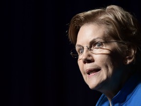 Elizabeth Warren, United States senator from Massachusetts and one of the many Democrats running for president in 2020, speaks at the "Community Conversation about Puerto Rico and its Recovery" held at the Alejandro Tapia y Rivera Theater, in San Juan, Puerto Rico, Tuesday Jan. 22, 2019. Warren addressed the hardships Puerto Rico has endured in the past two years, particularly its debt crisis and the recovery in the aftermath of Hurricane Maria.