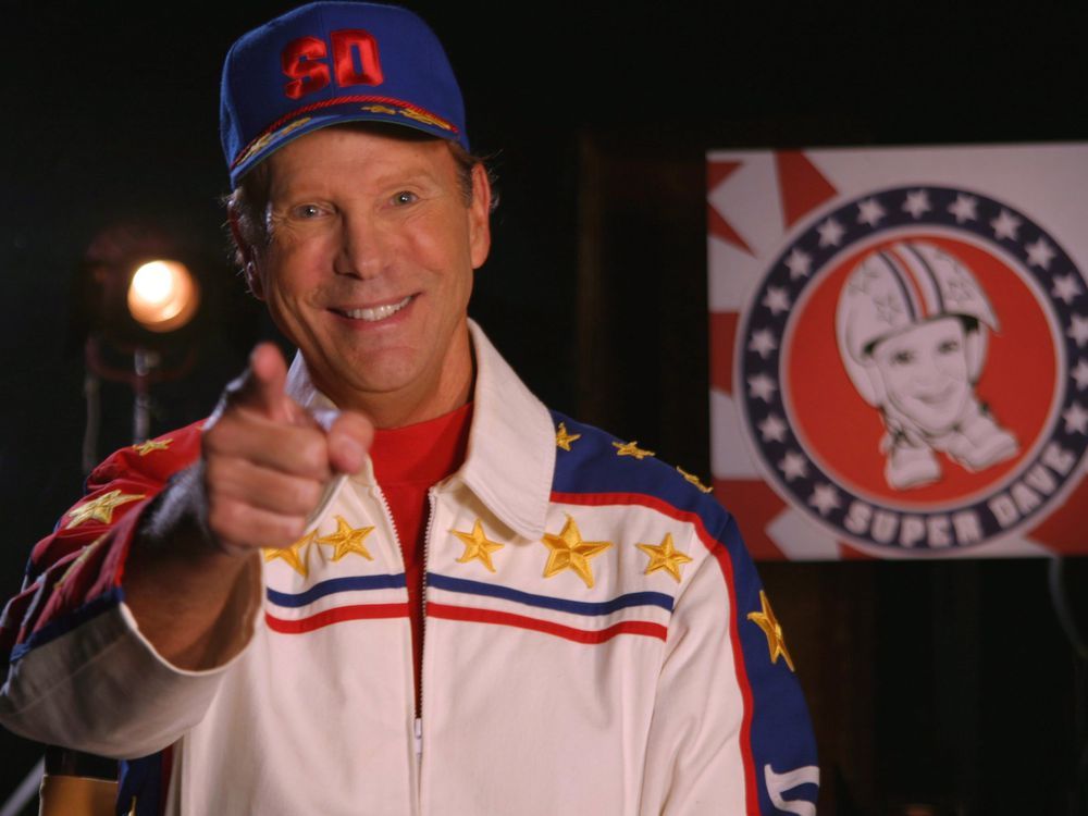Comedian Bob Einstein appears in character as Super Dave Osborne in an undated promotional photo.