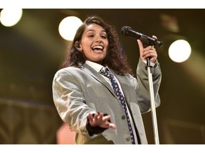 Alessia Cara performs at the Jingle Ball at the Allstate Arena on Wednesday, Dec 12, 2018, in Rosemont, Ill.