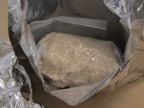 Seized ecstasy is shown in a Nova Scotia RCMP handout photo. Two rural Nova Scotians in their 50s have been arrested after Montreal border agents intercepted a shipment of ecstasy from Germany. THE CANADIAN PRESS/HO-Nova Scotia RCMP MANDATORY CREDIT