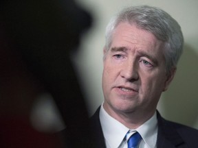 Paul Carver, chief Crown attorney for the Halifax region, talks with reporters at provincial court, in Halifax on November 4, 2016. A top Nova Scotia prosecutor is questioning a parole board decision allowing the release and deportation of a convicted killer and sexual predator, saying it's based on "hope over reason." Paul Carver, chief Crown attorney for Halifax, secured a rare dangerous offender designation for William Shrubsall in 2001, after proving to a Nova Scotia Supreme Court judge there was a high risk the American man would commit more violent or sexual crimes.