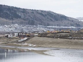 The Site C Dam location is seen along the Peace River in Fort St. John, B.C., on April 18, 2017. A United Nations committee on eliminating discrimination is warning Canada that continued construction of the Site C hydro dam in British Columbia may violate international agreements. In a letter to Canada's UN ambassador to the UN, the body's anti-discrimination committee says continuation of work on the dam goes against the of free and informed consent from local Indigenous people.