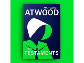 The cover for Margaret Atwood's "The Testaments" is shown in this undated handout photo.