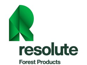 The Resolute Forest Products logo is shown in a handout. THE CANADIAN PRESS/HO