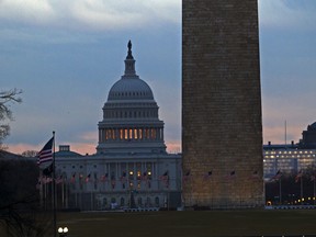 The U.S. Capitol is seen early in the morning in Washington, Tuesday, Jan. 1, 2019, as a partial government shutdown stretches into its third week. A high-stakes move to reopen the government will be the first big battle between Nancy Pelosi and President Donald Trump as Democrats come into control of the House.