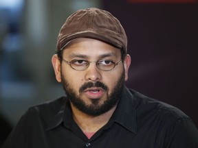 Hossein Hashemi, from Denver, son of American-born news anchor Marzieh Hashemi, speaks during an interview with the Associated Press in Washington, Wednesday, Jan. 16, 2019. The elder son of Marzieh Hashemi, a prominent American-born news anchor for Iran's state television broadcaster, says she is being held in a U.S. prison, apparently as a material witness.