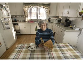 Flo Elliott is photographed at her home in Wilberforce Ont. on Saturday, January 26, 2019. Flo Elliott was never a big eater, but her appetite plummeted when her husband died. Suddenly alone after 54 years of marriage, Elliott says she lost interest in food and would routinely skip meals.