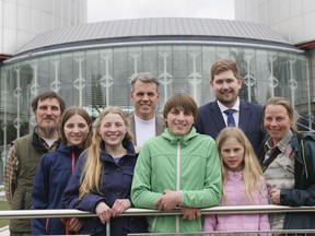 Undated photo provided by ADF International on Thursday, Jan. 10, 2019 shows the German Wunderlich family. The European Court of Human Rights on Thursday rejected the appeal of a German couple who have been fighting for years to home school their kids, saying the government was within its rights to temporarily remove their children. Home schooling is illegal in Germany and the Strasbourg, France-based court noted it had already upheld that law in previous decisions. (ADF International via AP)