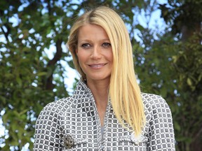 FILE - In this Jan. 26, 2016, file photo, Gwyneth Paltrow poses for photographers before Chanel's Spring-Summer 2016 Haute Couture fashion collection in Paris. A Utah man filed a lawsuit Tuesday, Jan. 29, 2019, accusing Paltrow of causing him brain injuries and broken ribs when she crashed into him at the Deer Valley Ski Resort in Park City, Utah in 2016.