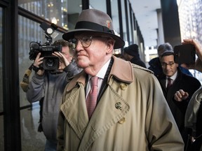 Alderman Ed Burke, 75, walks into the Dirksen Federal Courthouse, Thursday, Jan. 3, 2019, in Chicago. Burke, one of the most powerful City Council members in Chicago, is charged with one count of attempted extortion in trying to shake down a fast-food restaurant seeking city remodeling permits, according to a federal complaint unsealed Thursday.