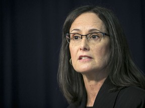 FILE - In this Monday, April 23, 2018 file photo, Illinois Attorney General Lisa Madigan speaks during a news conference in Chicago. In mid-December, Madigan issued a blistering preliminary report saying a review of church files showed dioceses in Illinois had withheld the names of at least 500 clergy accused of sexually abusing children. "It was obvious that this type of concealment, this type of unresolved action in Pennsylvania, that we were going to find the same thing in Illinois," Madigan said.