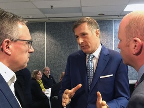 People's Party of Canada Leader Maxime Bernier speaks in Saint John, N.B., on Thursday, January 17, 2019. Maxime Bernier looked to garner support for his fledgling People's Party of Canada Thursday as he spoke to a small business audience in New Brunswick -- his first East Coast foray since starting his new party four months ago.