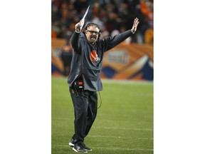 FILE - In this Dec. 15, 2018, file photo, Cleveland Browns head coach Gregg Williams gestures  during the first half of an NFL football game against the Denver Broncos, in Denver. Gregg Williams has been hired, Wednesday, Jan. 16, 2019, as the New York Jets' defensive coordinator, the first major staff addition by Adam Gase since he became coach.