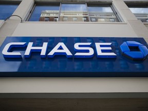 This Thursday, Nov. 29, 2018, photo shows a Chase bank location in Philadelphia. JPMorgan Chase reports financial results Tuesday, Jan. 15, 2019.