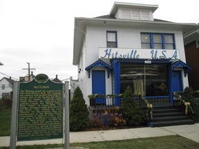 FILE - This Dec. 2, 2014 file photo shows the exterior of the Motown Museum in Detroit. Pieces of Motown's origin story that haven't been seen by the public will go on display in Detroit as part of the label's 60th anniversary celebration. The museum plans to unveil the artifacts Friday afternoon, Jan. 11, 2019, on its Facebook page. The official display will open to the public Saturday at the museum.