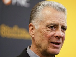 FILE - In this April 28, 2017, file photo, Pittsburgh Steelers President Art Rooney II speaks at a news conference in Pittsburgh. Rooney remains confident in head coach Mike Tomlin despite a late-season collapse but is eyeing what to do with disgruntled wide receiver Antonio Brown.