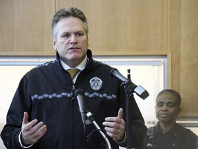 FILE - In this Dec. 5, 2018, file photo, Alaska Gov. Mike Dunleavy is shown at a news conference in Anchorage, Alaska. Dunleavy on Wednesday, Jan. 16, 2019, proposed paying residents $3,678 over three years to make up for years that oil-wealth fund checks were capped. The money would be paid on top of whatever the annual dividend otherwise would be for this year, 2020 and 2021.