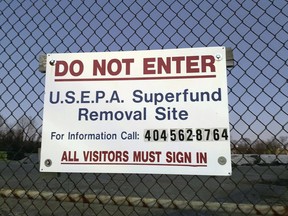 The partial government shutdown has forced suspension of federal work at the nation's Superfund sites unless it is determined there is an "imminent threat" to life or property.