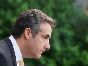In this file photo taken on August 21, 2018, Michael Cohen, former personal lawyer for US President Donald Trump, leaves federal court on in New York.