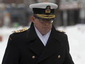 Vice-Admiral Mark Norman arrives at the courthouse in Ottawa, Tuesday January 29, 2019.
