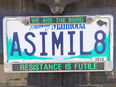 Nicholas Troller had this ASIMIL8 licence plate for two years before officials at Manitoba Public Insurance revoked it.