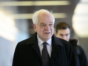 Canada's ambassador to China, John McCallum, arrives to brief members of the Foreign Affairs committee regarding China in Ottawa on Friday, Jan. 18, 2019.