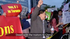 After a request for support from the local consul general of China, Chinese-Canadian backers of the Confucius Institute rally outside the Toronto school board offices in 2014. Subtitles were added by Falun Gong practitioners but the translation was independently verified by the National Post.