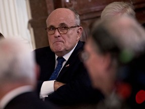 Rudy Giuliani, President Donald Trump's personal lawyer, at the White House in July.