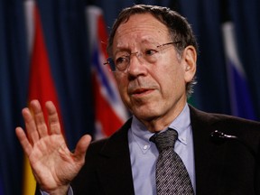 OTTAWA 01 - Liberal MP Irwin Cotler spoke to members of the media at a press conference on Parliament Hill, about three proposed initiatives that he has formed for universal human rights , September 27, 2011.