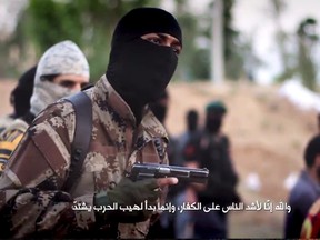 The masked narrator of a notorious ISIL propaganda video is alleged to be captured Canadian Mohammad Abdullah Mohammad.