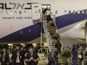 Israeli military plane arrives at Belo Horizonte airport to help search for victims of the collapse of a mine dam belonging to the Brazilian mining giant Vale in the town of Brumadinho in the state of Minas Gerias in southeastern Brazil. on January 27, 2019.