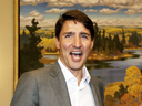 Prime Minister Justin Trudeau at the Manitoba Legislative Building in September 2018.