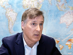 People’s Party of Canada leader Maxime Bernier: Not a fan of a world government.