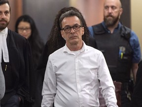 Michel Cadotte, accused of murder in the 2017 death of his ailing wife in what has been described as a mercy killing, is seen at the courthouse in Montreal on Monday, January 7, 2019.