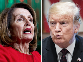 House Speaker Nancy Pelosi and President Donald Trump.