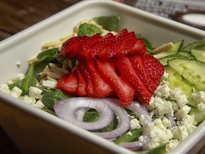 A take-out salad with no plastic fork.