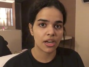 Rahaf Mohammed Alqunun says she is fleeing abuse by her family and wants asylum in Australia.
