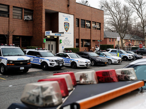 The 43rd Precinct in the Bronx, where Whalesca Castillo, 44, was taken into custody on a manslaughter charge. The authorities say a woman Ms. Castillo injected with silicone for cosmetic reasons died of an embolism in June.