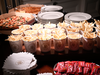 French fries and pizza are among the fast food items for the reception for the Clemson Tigers in the State Dining Room of the White House, Jan. 14, 2019.