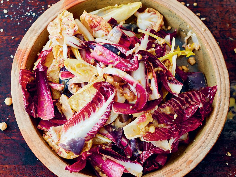 Cook this Jamie Oliver's winter salad with crushed hazelnuts and