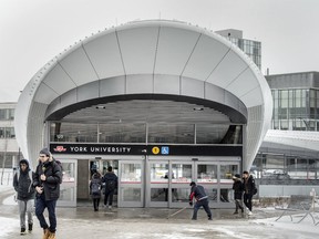 The TTC Subway stop at York University's Keele Campus, Wednesday January 31, 2018.  Ontario is set to announce that it is cutting tuition fees for college and university students by 10 per cent.