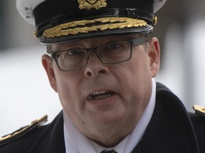 Vice-Admiral Mark Norman makes his way to the courthouse in Ottawa, Wednesday, Jan. 30, 2019.