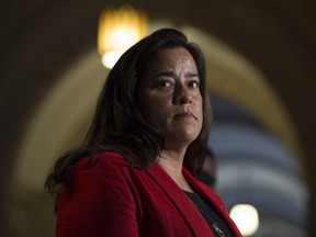 Minister of Justice and Attorney General of Canada Jody Wilson-Raybould speaks with the media following caucus on Parliament Hill in Ottawa, Tuesday June 6, 2017.