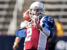 Montreal Alouettes quarterback Johnny Manziel (2) tJuly 26, 2018.