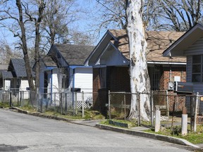 Homes line Richardson Drive in Africatown in Mobile, Ala., on Tuesday, Jan. 29, 2019. The population has suffered greatly in recent years, leaving much of the area in disrepair. Established by the last boatload of Africans abducted into slavery and shipped to the United States just before the Civil War, the coastal Alabama community now shows scarcely a trace of its founders.