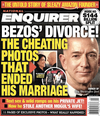 The front page of the Jan. 28, 2019 edition of the National Enquirer featuring a story about Amazon CEO Jeff Bezos’ divorce.