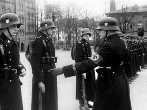 SS Soldiers in Berlin, Germany, 1938.